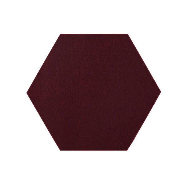 Modern Indoor Outdoor 10' Hexagon Burgundy Commercial Solid Color Area Rugs