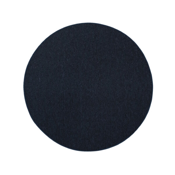 Modern Indoor Outdoor 4' Round Navy Commercial Solid Color Area Rugs