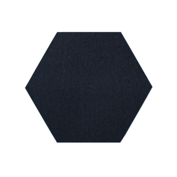 Modern Indoor Outdoor 10' Hexagon Navy Commercial Solid Color Area Rugs