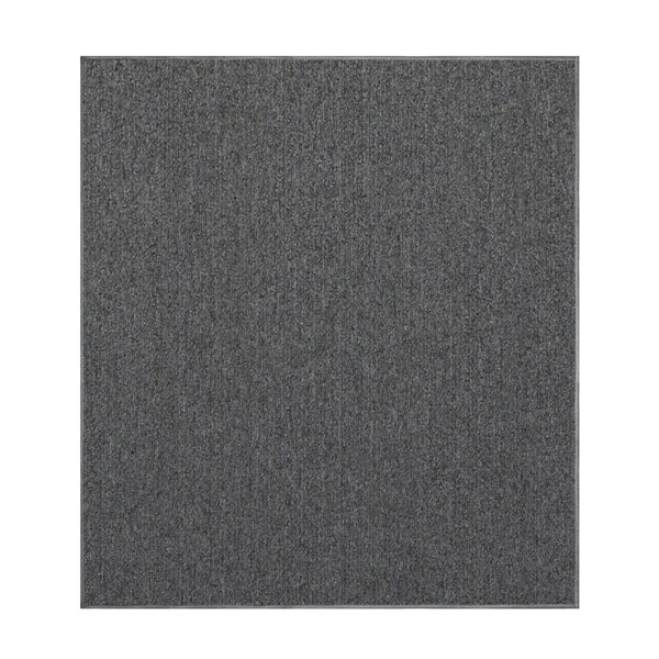 Modern Indoor Outdoor 3' X 3' Square Gray Commercial Solid Color Area Rugs