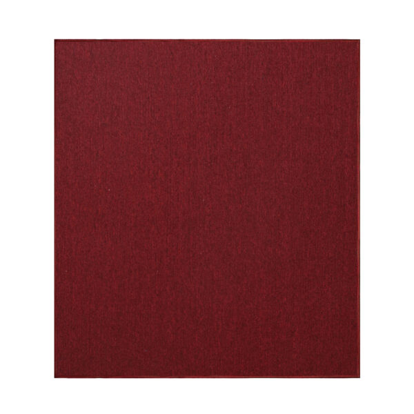 Modern Indoor Outdoor 7' X 7' Square Red Commercial Solid Color Area Rugs