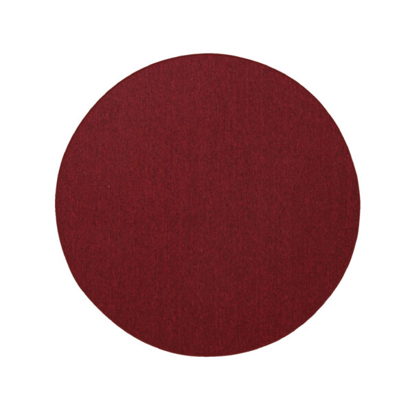 Modern Indoor Outdoor 4' Round Red Commercial Solid Color Area Rugs