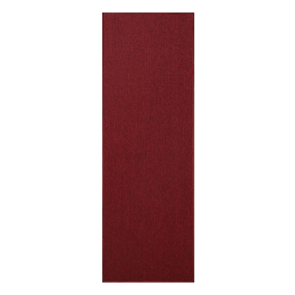 Modern Indoor Outdoor 2' X 12' Runner Red Commercial Solid Color Area Rugs