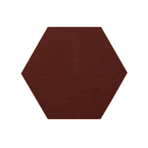 Modern Indoor Outdoor 10' Hexagon Rust Commercial Solid Color Area Rugs