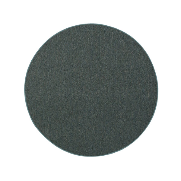 Modern Indoor Outdoor 4' Round Teal Commercial Solid Color Area Rugs