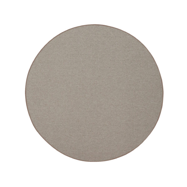 Modern Indoor Outdoor 4' Round Beige Commercial Solid Color Area Rugs