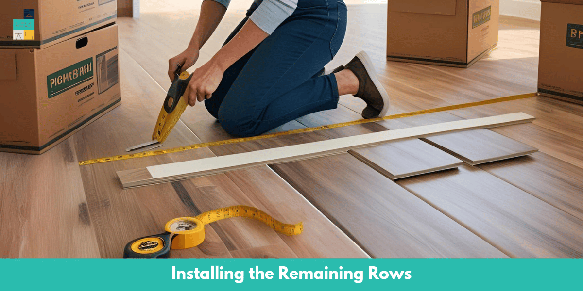 Vinyl Plank Flooring Installing the Remaining Rows