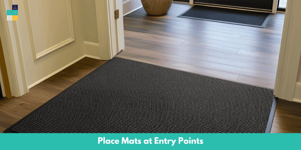 Place Mats at Entry Points LVP Flooring