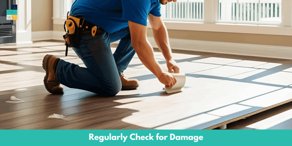 Regularly Check for Damage LVP Flooring