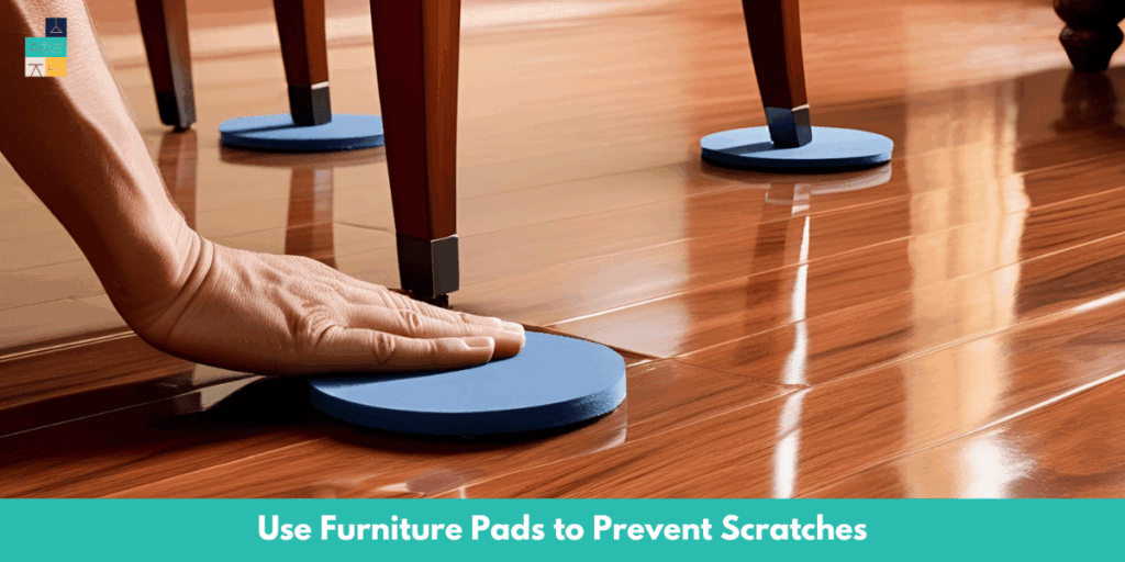 Use Furniture Pads to Prevent Scratches LVP Flooring