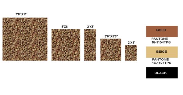 Furnish My Place Leopard Print Area Rug - Image 9