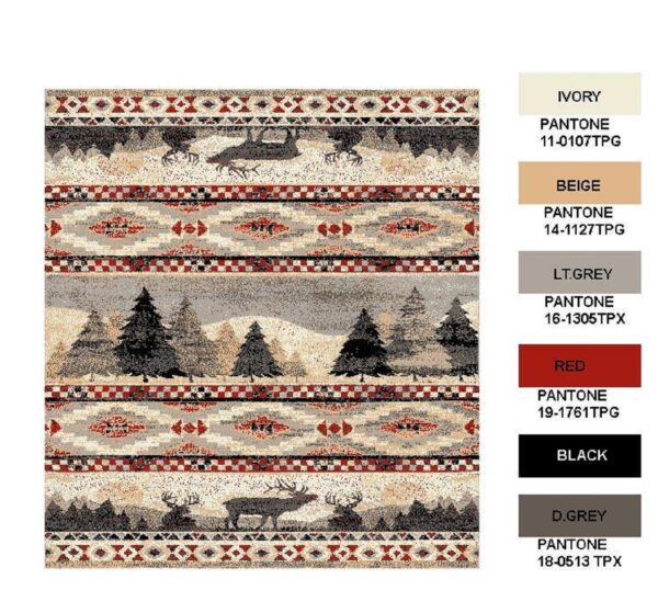 Furnish My Place Tribal Print Rug - Image 11