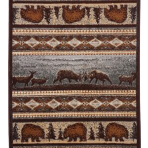 Furnish My Place Bear Print Area Rug