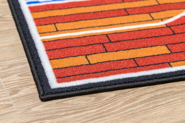 Furnish My Place 690 Rust Basketball Childrens Play Area Rug for Bathroom