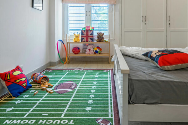 Furnish My Place 700 Corner Football Play Area Rug for Kids Playroom