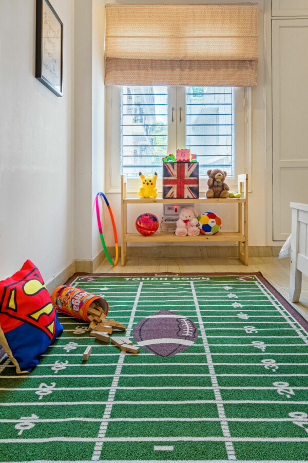 Furnish My Place 700 Corner Football Play Area Rug for Kids Playroom