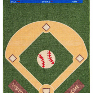 Furnish My Place 710 Baseball Play Area Rug for Kids Playroom