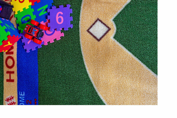 Furnish My Place 710 Baseball Play Area Rug for Kids Playroom