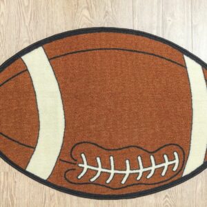 Furnish My Place 715 Football Shape Kids Play Area Rug for Playroom, Bathroom & Kindergarten Classroom