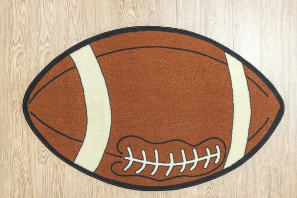 Furnish My Place 715 Football Shape Kids Play Area Rug for Playroom, Bathroom & Kindergarten Classroom