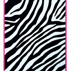 Furnish My Place 735 Zebra Pink Kid Area Rug for Playroom