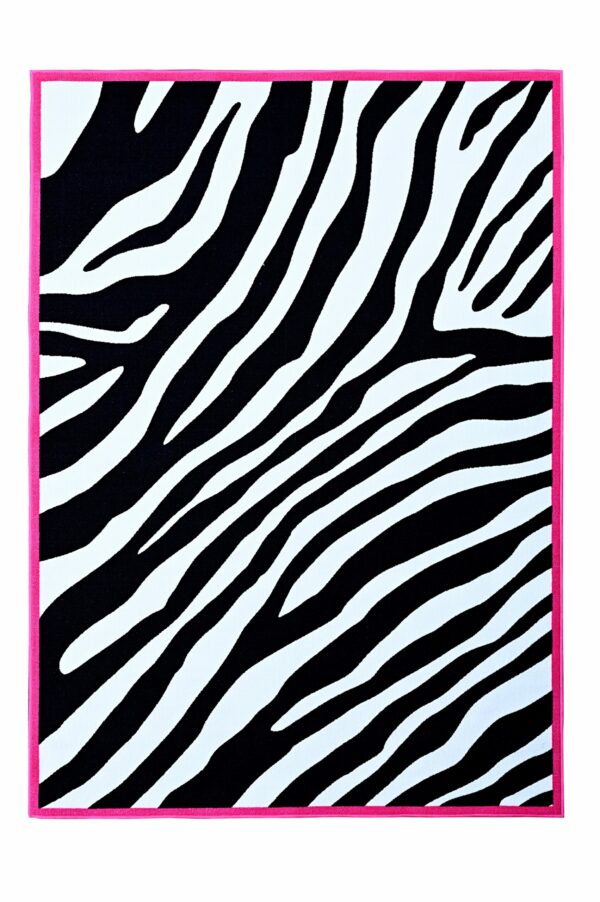 Furnish My Place 735 Zebra Pink Kid Area Rug for Playroom