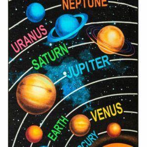 Furnish My Place 761 Solar System HD Area Rug Solar System for Playroom