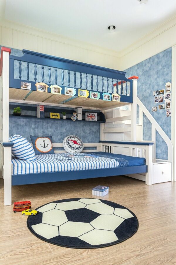 Furnish My Place Round Play Area Rugs for Kids, Soccer, Basketball, Baseball Shaped