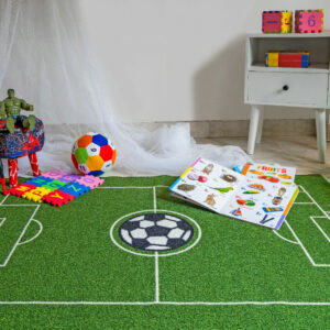 Furnish My Place 685 Solid Soccer Rug for Play Area