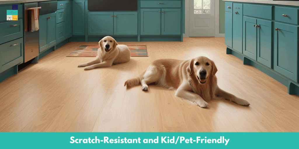 Scratch-Resistant and KidPet-Friendly Blonde LVP Flooring